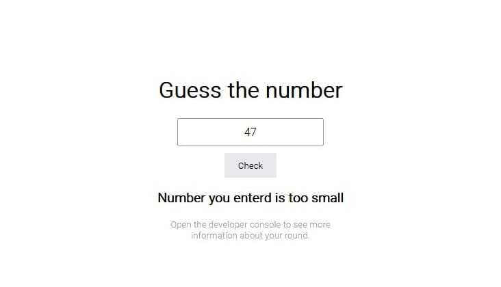 Guess the number